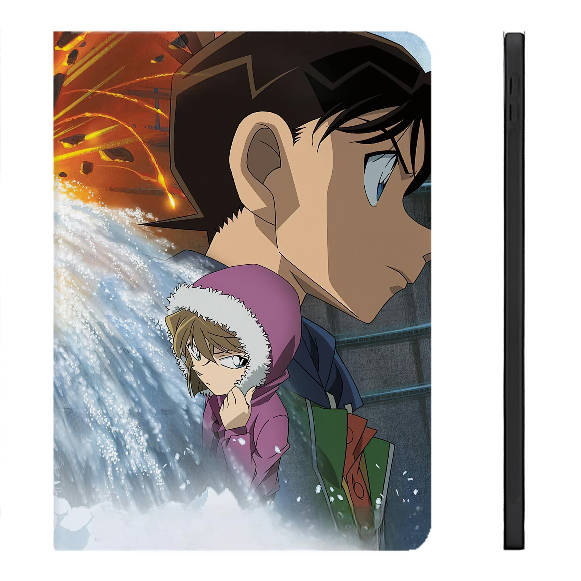 （画像用） 名探偵コナン Detective Conan IPadケース ペンホルダー付き ブックスタイルデザイン
